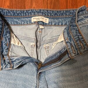Abercrombie & Fitch Women's Light Blue High Rise Jeans